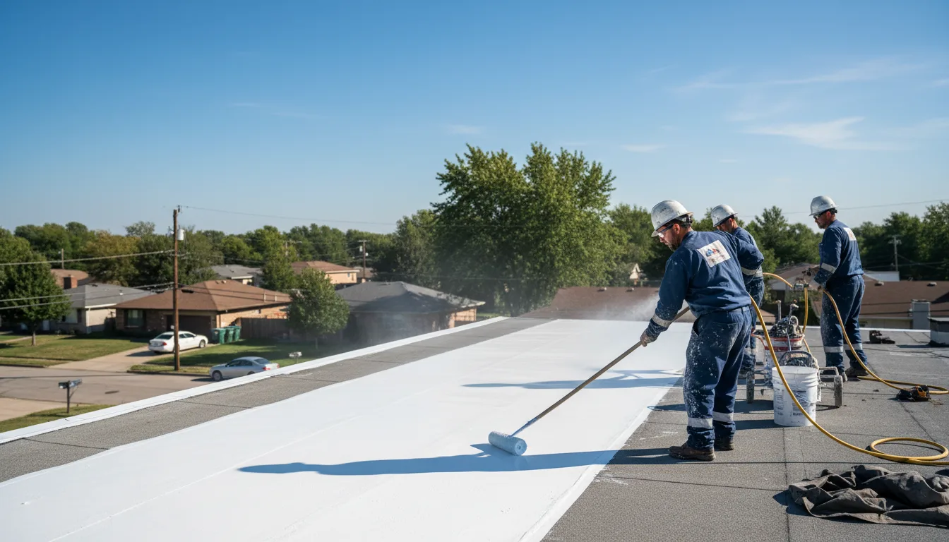 Commercial roof coating in Cades, SC near me
